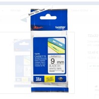 Cinta BROTHER TZE-221 NEGRO BLANCO  9MM X 8M 3/8