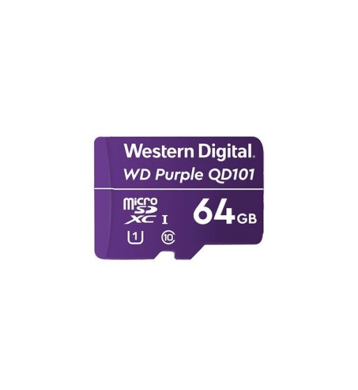 WD-MICROSD-64GB | MICROSD WESTERN DIGITAL 64GB PARA VIDEO VIGILANCIA - PURPLE