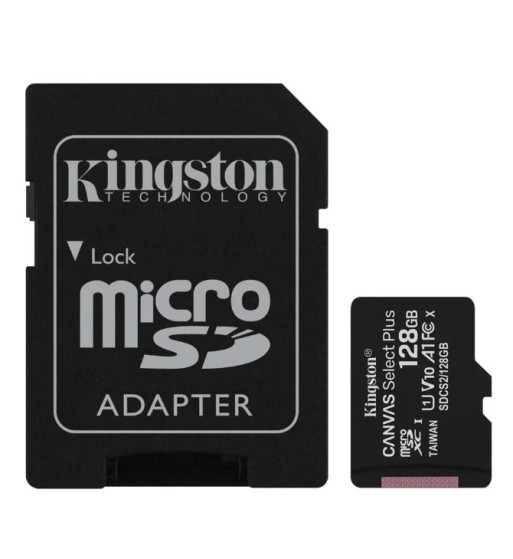 SDCS2/128GB |MEMORIA MICROSDHC 128GB 100MB/S C10+ADP KINGSTON