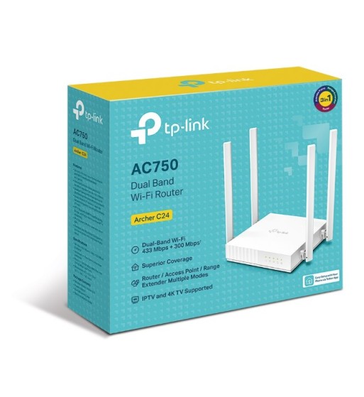 ARCHER C24 | ROUTER Wi-Fi DE DOBLE BANDA AC750