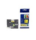 Cinta Compatible TZC-621 9mm Negro Amarillo Adhesiva para Rotuladoras Brother