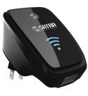REPETIDOR SATRA WIFI MAX 300 Mbps NEGRO