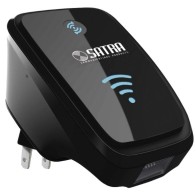 REPETIDOR SATRA WIFI MAX 300 Mbps NEGRO