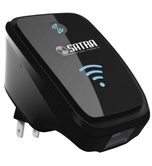 SA-RE300A | REPETIDOR SATRA WIFI MAX 300 Mbps NEGRO