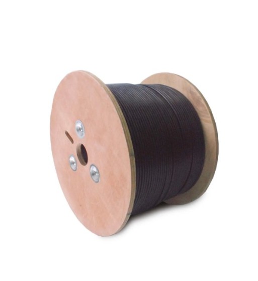 0202043010 CABLE SOLIDO UTP SATRA CAT 6 PARA EXTERIORES U/UTP-PE 23AWG NEGRO ROLLO 305 MTS SATRA