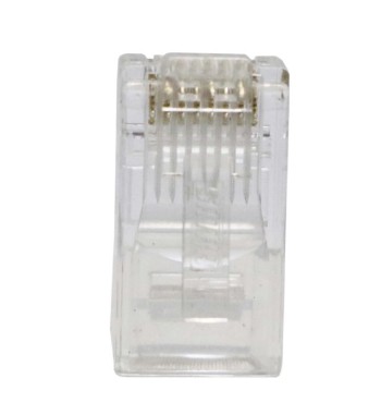 102040001 CONECTOR DE RED PLUG SATRA RJ45 CAT6 X CAJA DE 100 UNIDADES