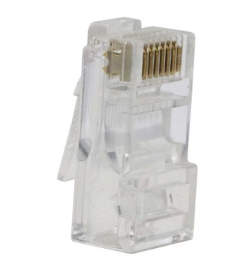 102040001 CONECTOR DE RED PLUG SATRA RJ45 CAT6 X CAJA DE 100 UNIDADES