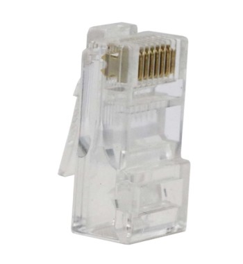 102040001 CONECTOR DE RED PLUG SATRA RJ45 CAT6 X CAJA DE 100 UNIDADES