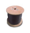CABLE UTP SATRA CAT6 F/UTP-PE 24AWG 305 METROS PARA EXTERIORES COLOR NEGRO