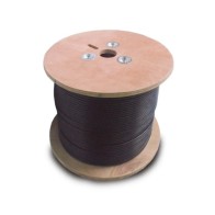 CABLE UTP SATRA CAT6 F/UTP-PE 24AWG 305 METROS PARA EXTERIORES COLOR NEGRO