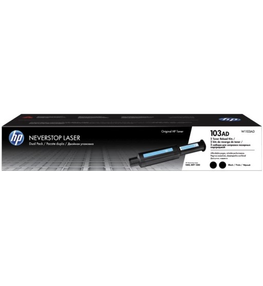 W1103AD CARTUCHO DE TONER HP ORIGINAL W1103AD NEGRO 2,500PGS  (PACK X 2)