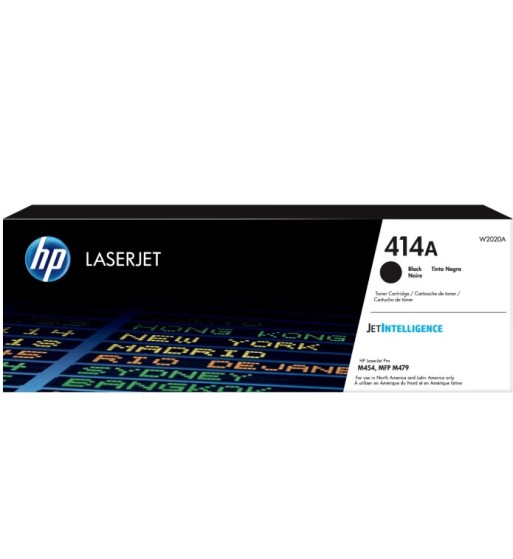 W2020A CARTUCHO DE TONER HP ORIGINAL W2020A (414A) LASER JET M454 BLACK  2,400 PGS