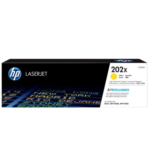 CF502X CARTUCHO DE TONER HP ORIGINAL CF502X (202X) YELLOW LJ PRO M254 2,500 KPGS