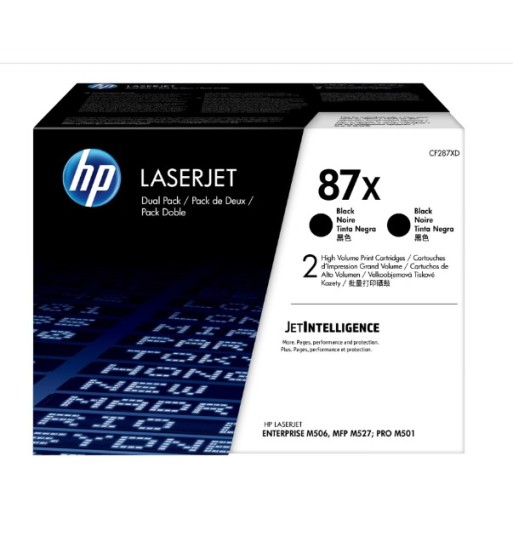 CF287XD CARTUCHO DE TONER HP ORIGINAL CF287XD (87X) DUAL PACK NEGRO