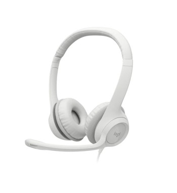 981-001285 AUDIFONO C/MICROF. LOGITECH H390 USB NOISE CANCELLING BLANCO