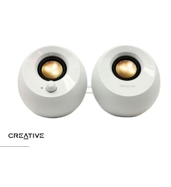 51MF1680AA001  PARLANTE CREATIVE PEBBLE 4.4W 2.0 3.5MM USB-POWER  BLANCO