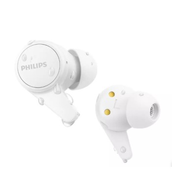 TAT1207WT AUDIFONO C/MICROF. PHILIPS TRUE WIRELESS BT 18H IPX4 USB-C  BLANCO