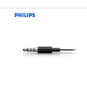 SHE1405BK AUDIFONO C/MICROF. PHILIPS IN-EAR 3.5MM BLACK