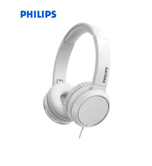 TAH4105WT AUDIFONO C/MICROF. PHILIPS 3.5MM EXTRA BASS PLEGABLE WHITE