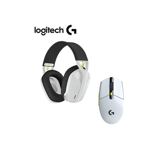 981-001161 AUDIFONO C/MICROF. LOGITECH G435 + MOUSE G305 INALAMBRICO COLOR NEGRO/BLANCO/VERDE