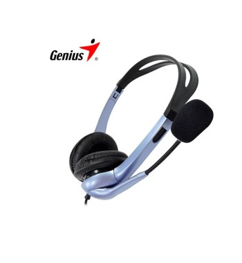 PN 31710156101 AUDIFONO C/MICROF. GENIUS HS-04S P/NOTEBOOK NOISE CANCELLING AZUL