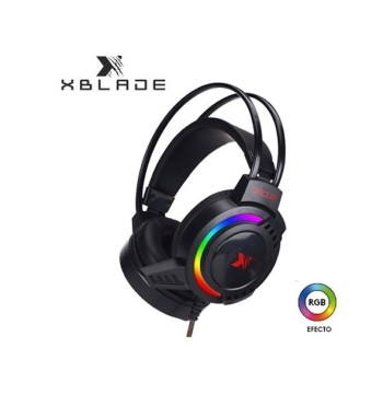 GXB-HG9026 AUDIFONO C/MICROF. XBLADE GAMING ORCUS VIBRACION ESTEREO RGB ED ROJO CON NEGRO