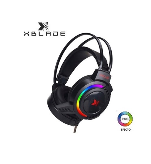 GXB-HG9026 AUDIFONO C/MICROF. XBLADE GAMING ORCUS VIBRACION ESTEREO RGB ED ROJO CON NEGRO