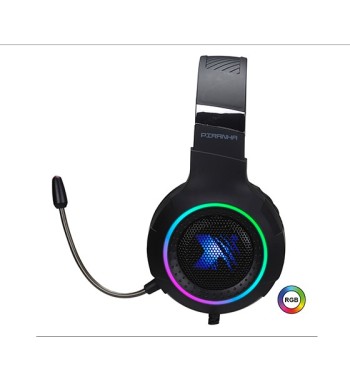 GXB-ES9280 AUDIFONO C/MICROF. XBLADE GAMING ELITE PIRANHA USB 7.1 VIBRACIÓN RGB  NEGRO