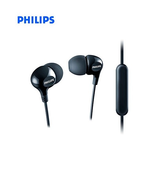 IN-EAR SHE3555BK AUDIFONO C/MICROF. PHILIPS 3.5MM BASS GLOSS  NEGRO