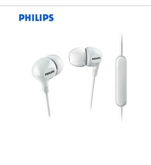 IN-EAR SHE3555WT AUDIFONO C/MICROF. PHILIPS 3.5MM BASS GLOSS  BLANCO