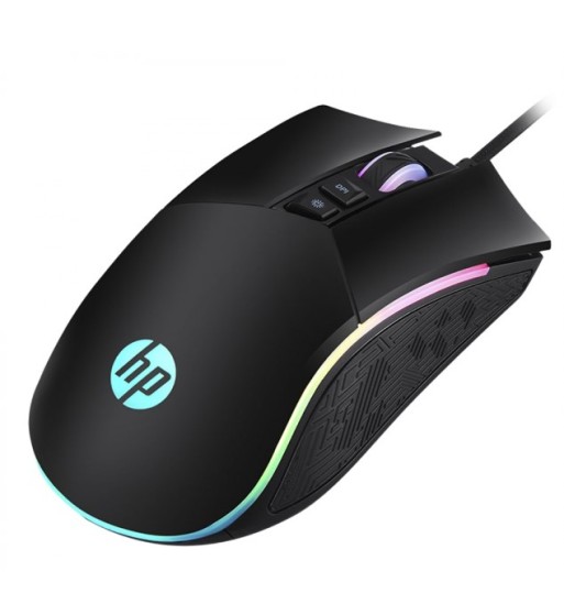 MOUSE GAMING HP M220BK COLOR NEGRO Conexión USB Compatible con USB 3.0 y USB 2.0)