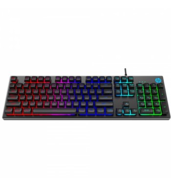 TECLADO HP K500F GAMING KEYBOARD TECLADO CON RETROILUMINACION RGB Y ANTI-GHOSTING PARA GAMERS