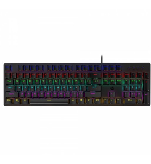 TECLADO GAMING HP GK100 TECLADO MECANICO RETROILUMINADO 105 BOTONES