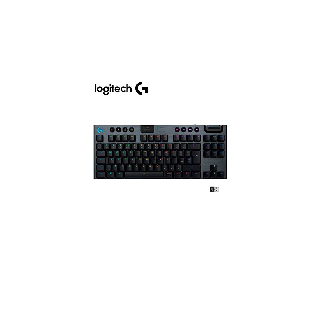 920- 009495 | TECLADO LOGITECH G915 TKL LIGHTSPEED RGB LIGHTSYNC MECHANICAL COLOR NEGRO