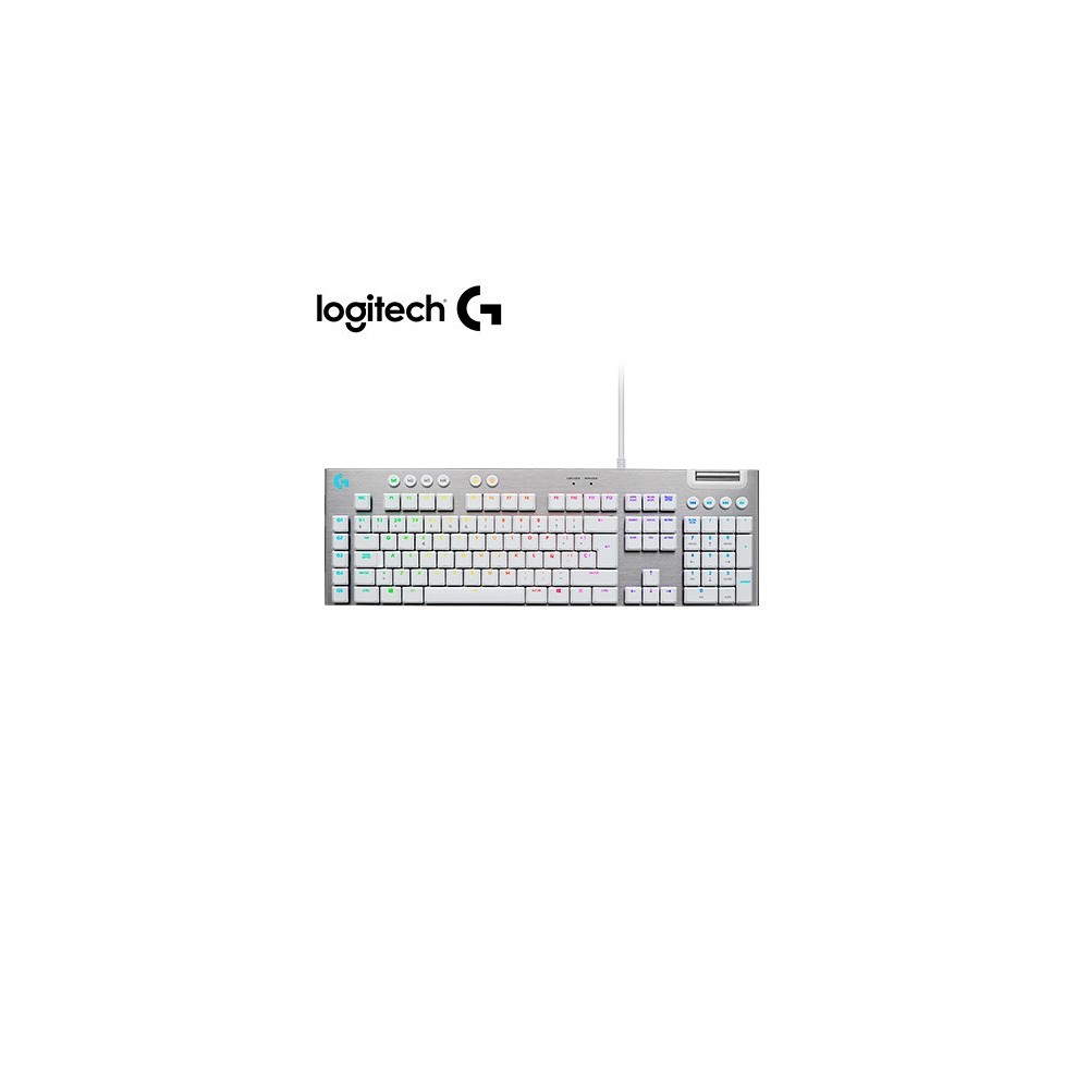 920-011354 TECLADO LOGITECH G815 TACTILE LIGHTSYNC RGB COLOR BLANCO