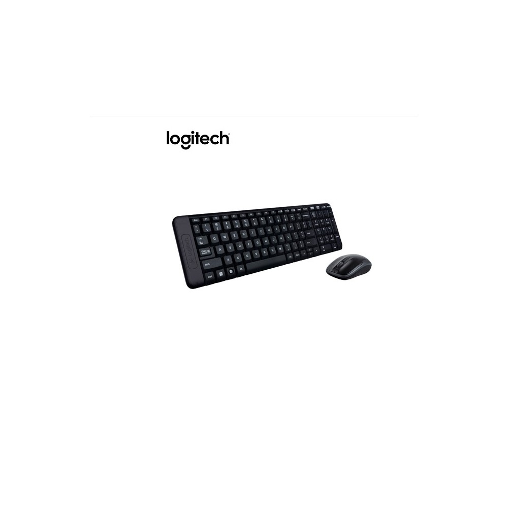 PN 920-004430 TECLADO LOGITECH + MOUSE MK220 INALAMBRICO USB SP NEGRO