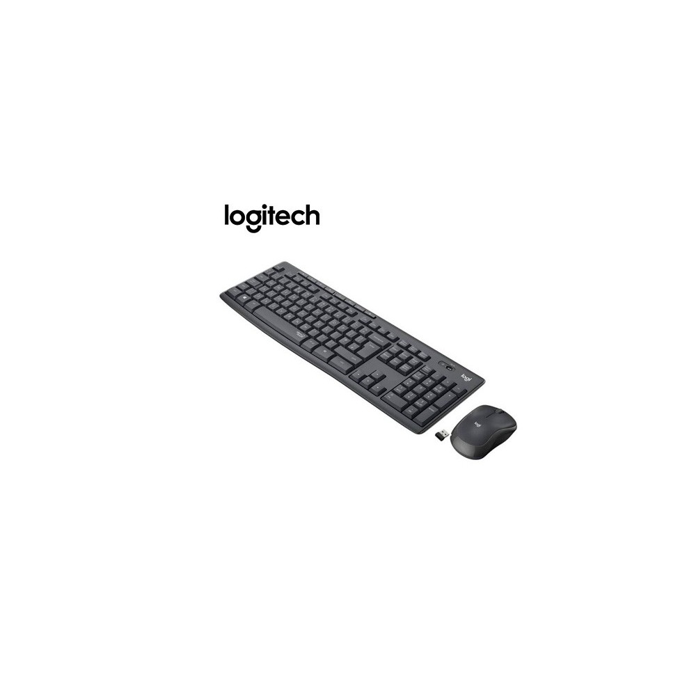 920-009792 TECLADO LOGITECH + MOUSE MK295 INALAMBRICO USB SP NEGRO