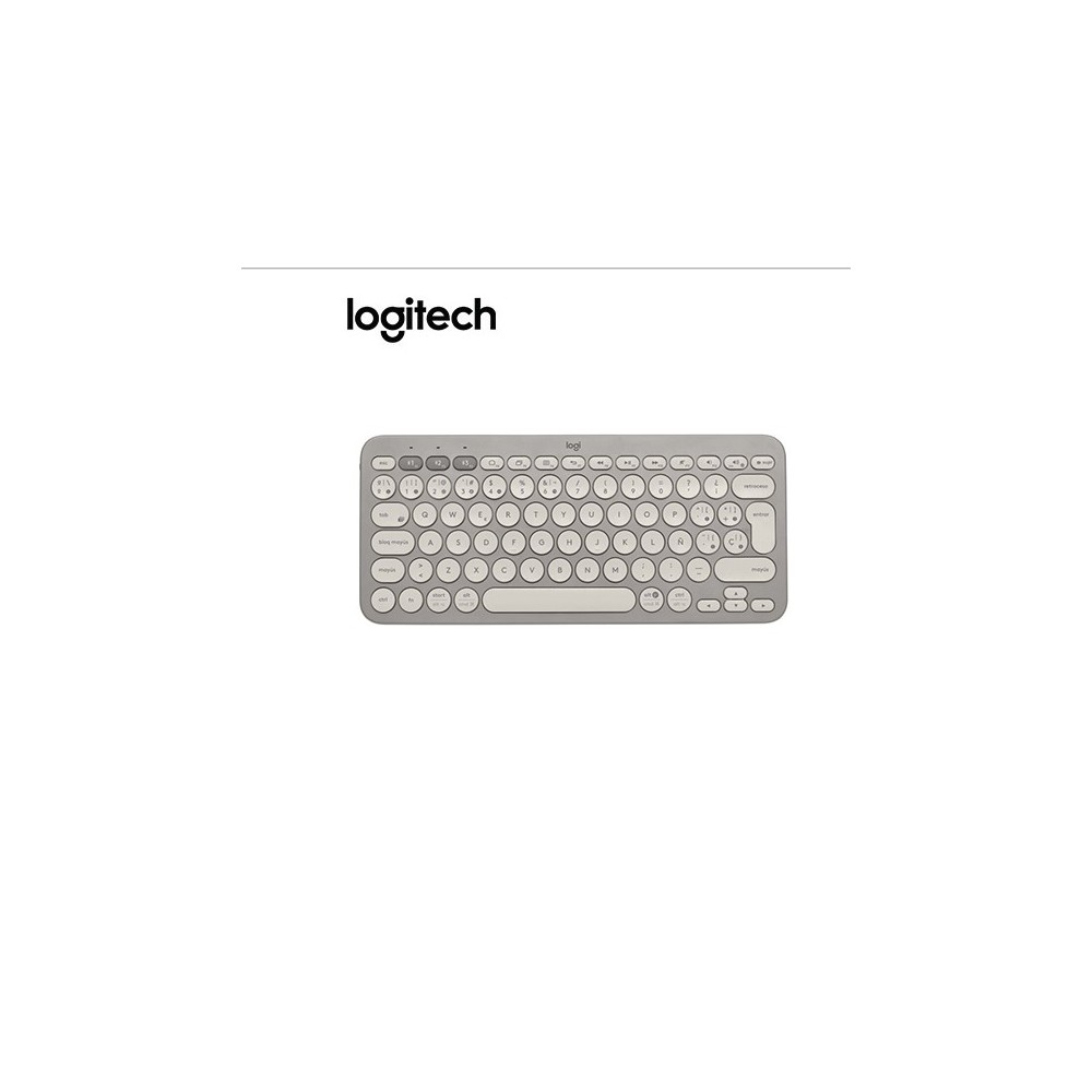 920-011149 TECLADO LOGITECH K380 MULTI-DEVICE BLUETOOTH ALMOND CREMA