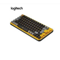 920-010713 TECLADO LOGITECH POP KEYS MULTI-DEVICE INALAMBRICO/BLUETOOTH NEGRO CON AMARILLO