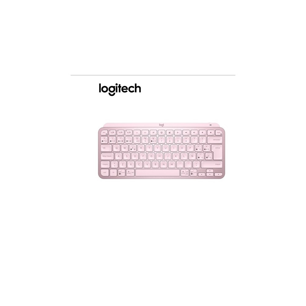 920-010478 TECLADO LOGITECH MX KEYS MINI MULTI-DEVICE BT ILUMINADO ROSA SP