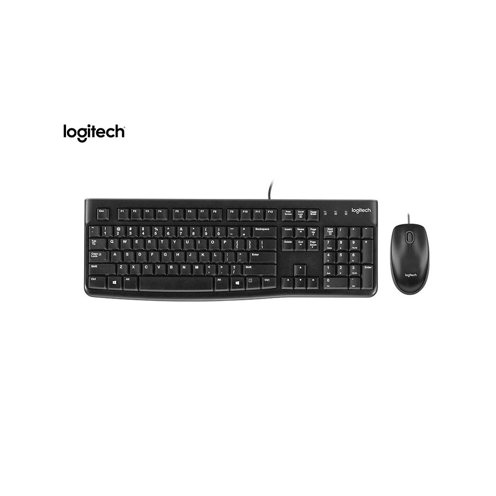 PN 920-004428  TECLADO LOGITECH + MOUSE MK120 USB SP BLACK