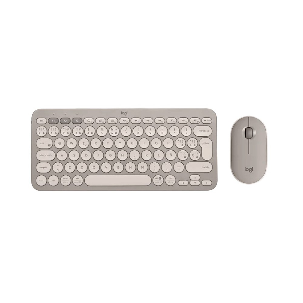 910-006658 | KIT LOGITECH TECLADO K380 ALMOND MILK 920-011149 + MOUSE PEBBLE M350 ALMOND MILK