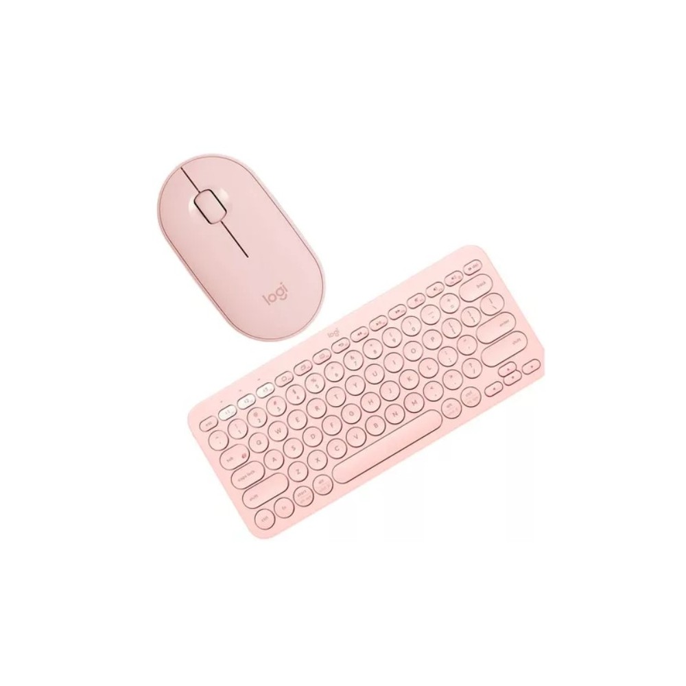 910-005769 | KIT LOGITECH TECLADO K380 ROSE 920-009594 + MOUSE PEBBLE M350 ROSA