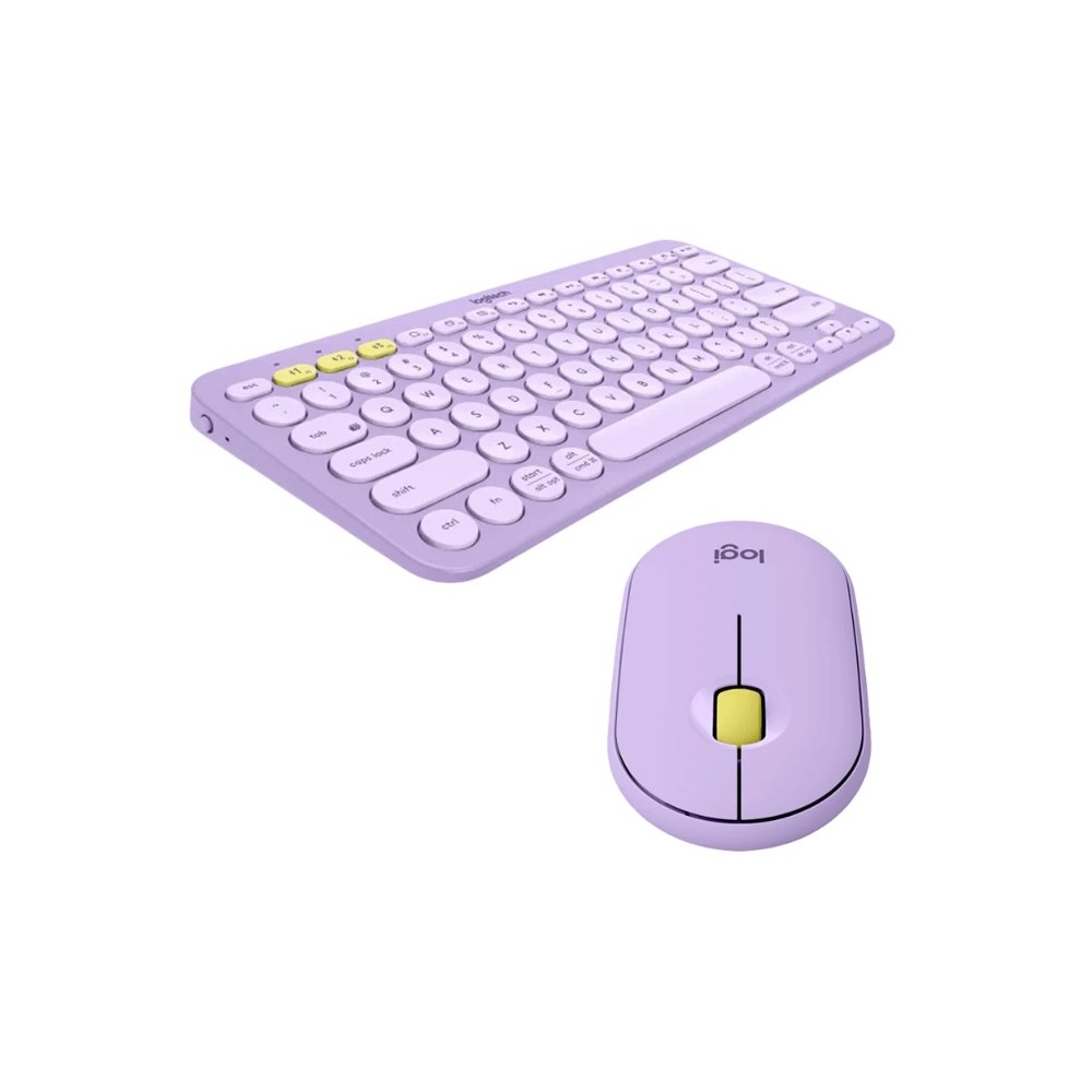 910-006659 | KIT LOGITECH TECLADO K380 LAVENDER 920-011150 + MOUSE PEBBLE M350 LAVENDER 910-006659