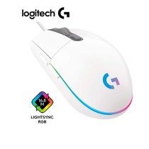 910-005791 MOUSE LOGITECH G203 LIGHTSYNC OPTICAL 8000 DPI RGB COLOR BLANCO