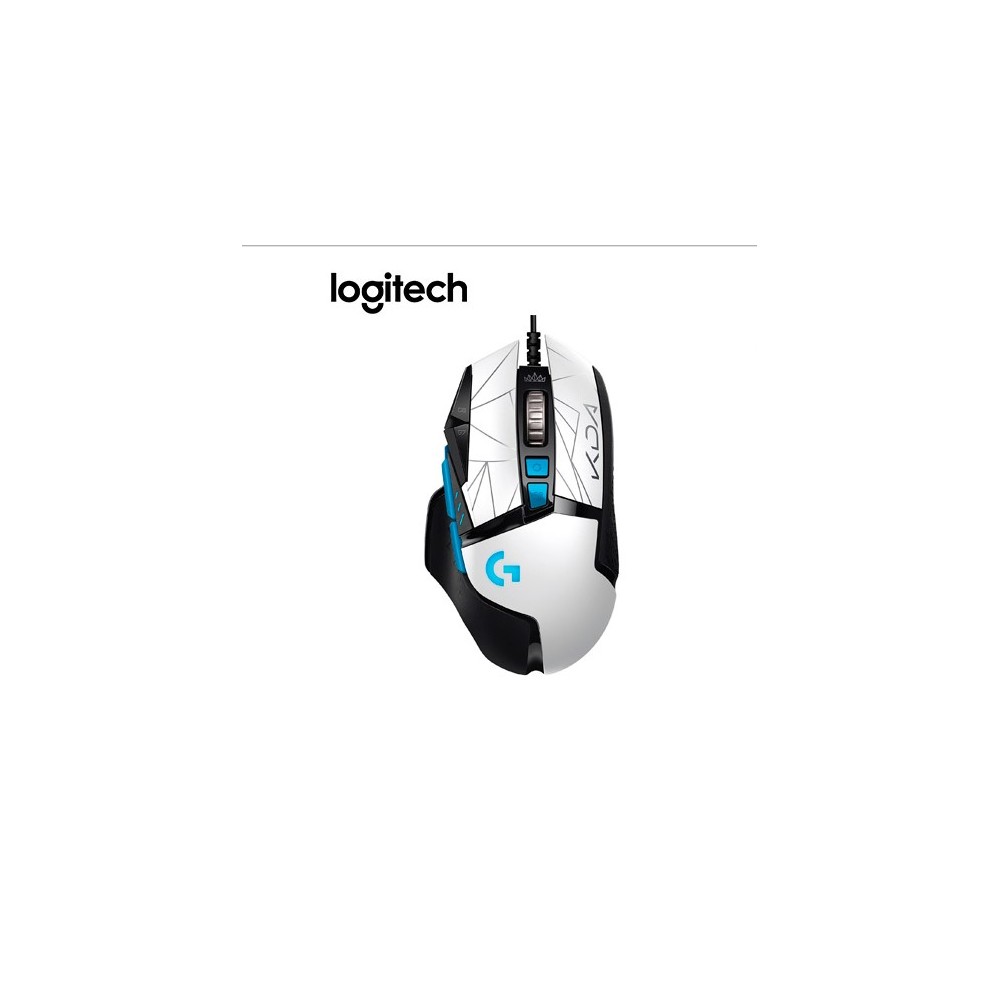 910-006096 MOUSE LOGITECH G502 HERO K/DA ED 25K DPI RGB COLOR BLANCO/NEGRO