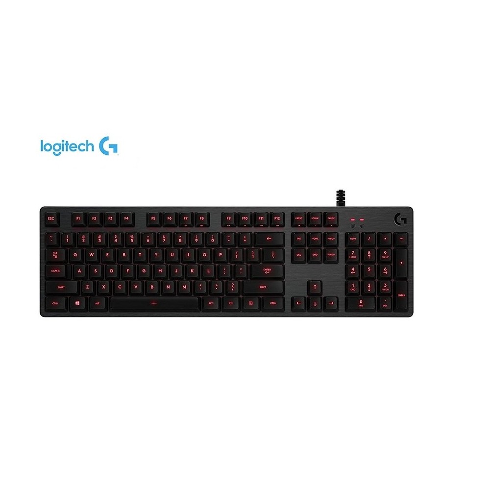 PN 920- 008300 TECLADO LOGITECH G413 RED BACKLIGHT MECHANICAL GAMING CARBON COLOR ROJO