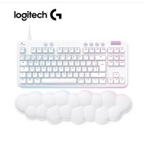 920- 010670 TECLADO LOGITECH G713 TKL MECHANICAL LINEAR RGB W/PALM REST COLECCIÓN AURORA COLOR BLANCO