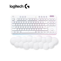 920-010453 TECLADO LOGITECH G715 TKL WIRELESS MECHANICAL TACTILE RGB W/PALM REST COLECCIÓN AURORA COLOR BLANCO