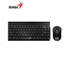 31340013401 TECLADO GENIUS + MOUSE Q8000 INALAMBRICO LUXEMATE TKL USB MULTIMEDIA NEGRO